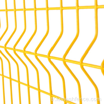 3D kavisli kaynaklı tel örgü panel çit